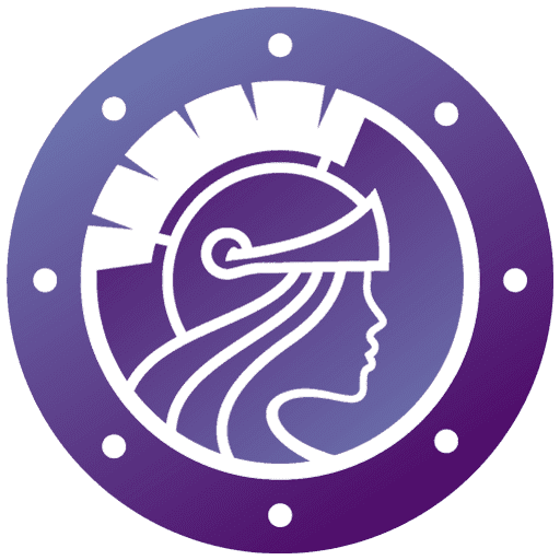 cropped-favi.png Purple circular logo depicting a side profile of a helmeted figure.